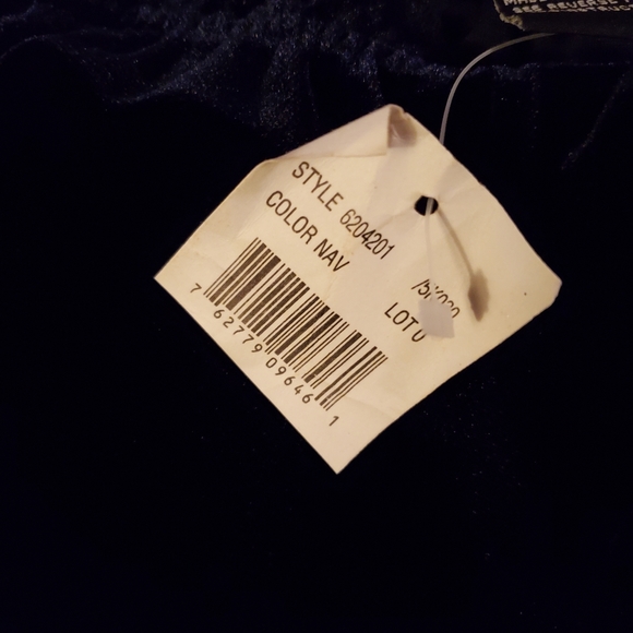 NWT Hype Girls Navy Blue Velour Dress - Picture 4 of 15